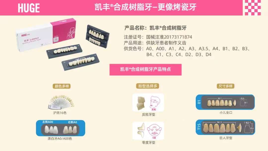 凯丰 合成树脂牙