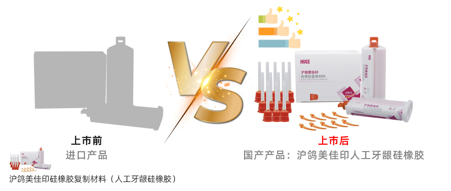 能准确复制颈线位置的沪鸽美佳印人工牙龈硅橡胶